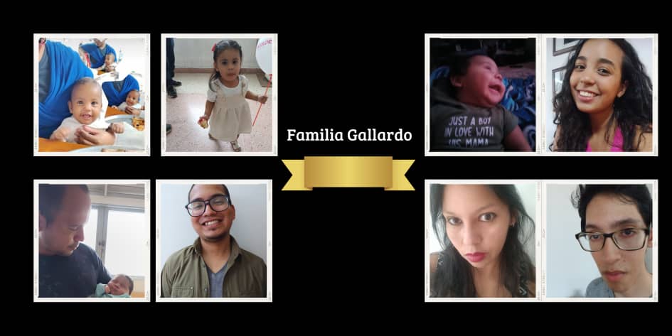 La familia Gallardo-Cochos unida